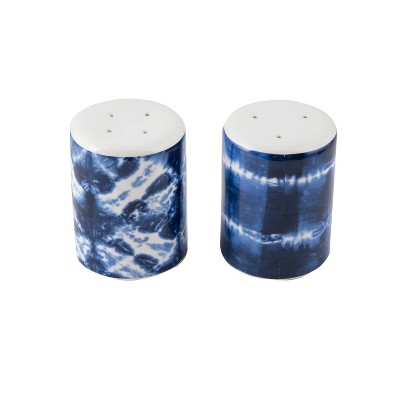 2pc Ceramic Tie Dye Salt and Pepper Shakers - Thirstystone
