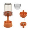 Unique Bargains Toothbrush Holder Stand with Cover with 3 Slots PP for Bathroom Pink 8.66''x2.99'' 1Pc - 3 of 4