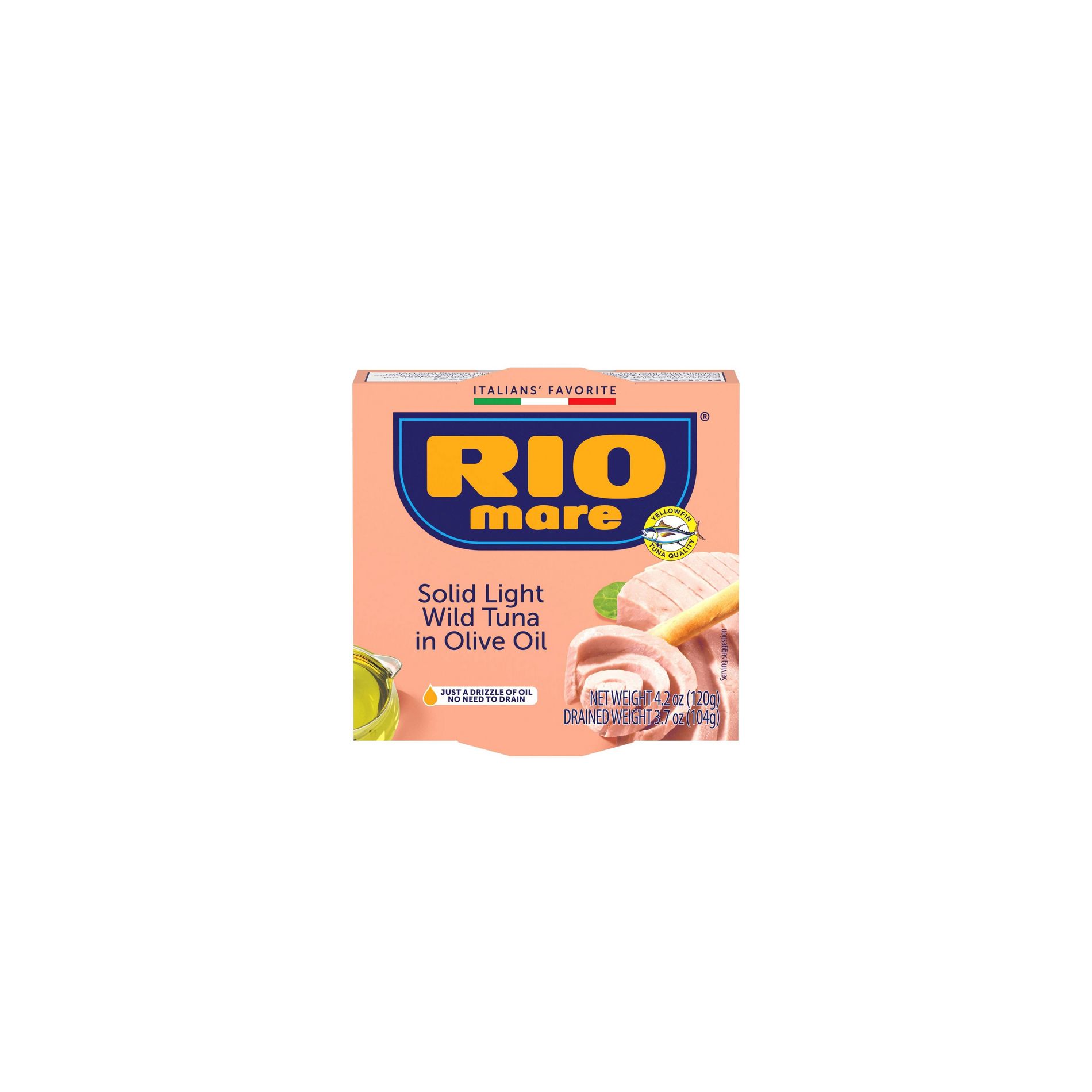 Rio Mare Solid Light Tuna in Olive Oil - 4.2oz