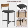 Garvee 3-Piece Dining Table Set for 2, Counter Height Kitchen Table & 2 Upholstered Stools, Bar Set for Small Spaces - 3 of 4