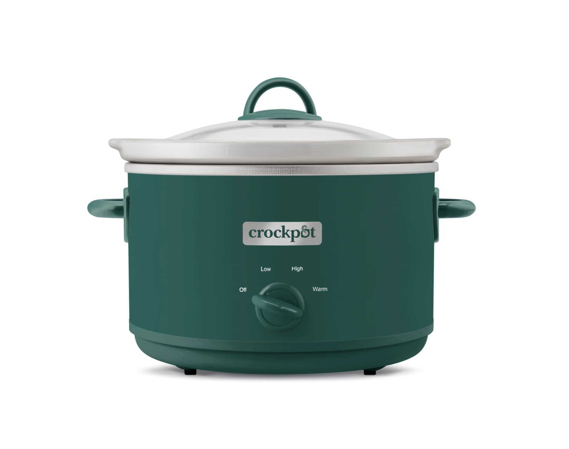 Crock-Pot 4.5qt Slow Cooker: Ceramic Stoneware, 3 Settings, Stay-Cool Handles, Dishwasher-Safe Parts