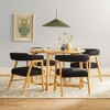 Saracina Home 5pc Round Dining Table Set with Solid Wood Chairs - 3 of 4