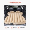 VEVOR Car Air Mattress, Fits Tesla Model Y (2020-2024), Inflatable Car Camping Mattress, Flocking Thickened, with Built in Pump, 2 Pillows, Beige - 3 of 4
