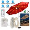 iMountek "Patio Umbrella Lights with 8 Lighting Modes, Waterproof, Remote Control, 104 LED Warm White for Garden"White - 2 of 4