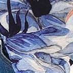 white blue-floral