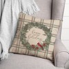 Creative Products Happy Holidays Plaid 18 x 18 Spun Poly Pillow - 3 of 3