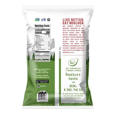 Boulder Canyon Avocado Oil Classic Sea Salt Kettle Chips 10oz