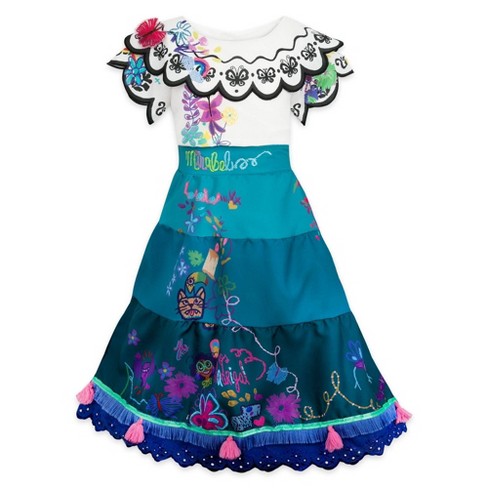 Encanto Mirabel Cosplay Costume Dress Outfits Kids Children