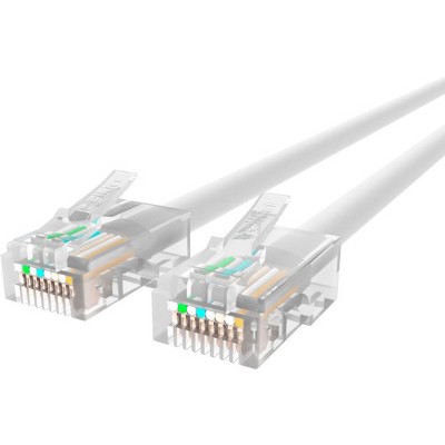 Belkin Cat5e Patch Cable - RJ-45 Male Network - RJ-45 Male Network - 10ft - White