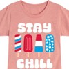 Girls' - Instant Message - Americana Fitted Short Sleeve Graphic T-Shirt - 2 of 4