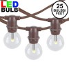 Novelty Lights 25 Feet Heavy Duty Light Strings and Sets with 25 In-Line E12 Sockets, Brown Wire PVC Stringer, 12" Spacing, End-To-End Connectable - 2 of 4