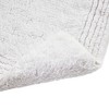 MAYEERTY 21"x34" Cotton Non Slip Tufted Bath Rug Whiite 1pcs - 4 of 4