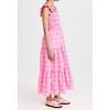 Women's Smocked Tiered Midi Dress - MOON RIVER - 4 of 4
