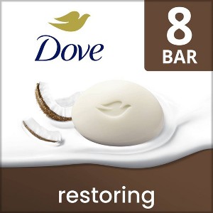 Dove Beauty Restoring Coconut & Cocoa Butter Beauty Bar Soap - 1 of 4