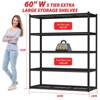 Adjustable Hidden Column Heavy Duty Metal Shelving Unit - 2 of 4
