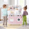 Infans Wooden Kids Kitchen Playset Pretend Play Kitchen w/ Coffee Maker & Microwave - 4 of 4