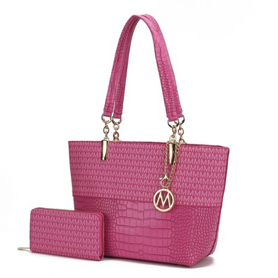 MKF Collection Sasha Tote Women’s Vegan Leather Spacious Interior Handbag by Mia K