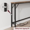 39.3" Console Table with Power Station, Slim Entryway Table with USB Ports & Outlets, Narrow Sofa Table for Hallway, Living Room, Behind Couch - 3 of 4