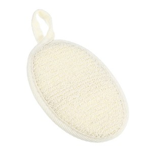 Unique Bargains Bathroom Jute Bath Loofahs 5.51"x3.74" Beige 1 Pc - 1 of 4