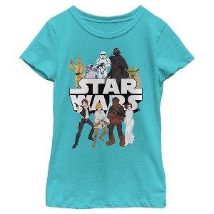 Girl's Star Wars: Galaxy of Adventures Favorites T-Shirt - 1 of 4