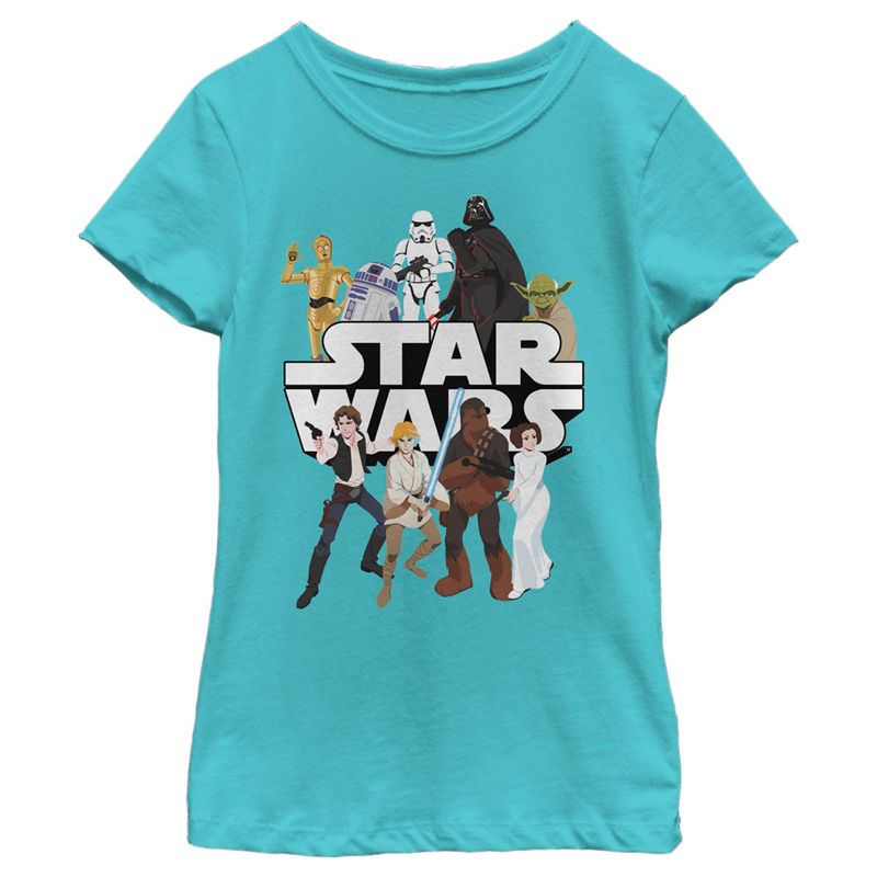 Girl's Star Wars: Galaxy of Adventures Favorites T-Shirt, 1 of 5