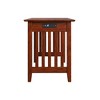 AFI Mission Wood Writing Desk with Drawers and USB Walnut: Modern Style, Scratch-Resistant, No Tools Assembly - 4 of 4