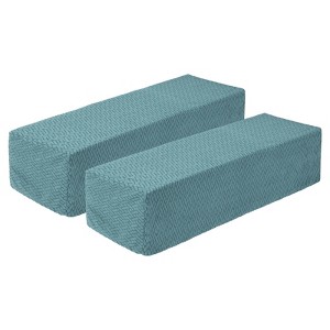 Unique Bargains Non-Slip Soft Stretch Diagonal Plaid Armchair Slipcovers - 1 of 4