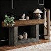Dexmalle Farmhouse Narrow Rectangular Wooden Console Table - 2 of 4