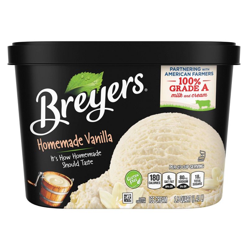 Breyers Homemade Vanilla Ice Cream - 48oz, 3 of 9