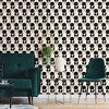 Tempaper & Co.® x Alice + Olivia XOXO Stace Removable Peel and Stick Wallpaper, Black and Red, 28 sq. ft.: Vinyl, Self-Adhesive, Washable - 3 of 4