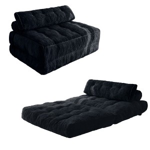 MAXYOYO Corduroy Folding Sofa Bed, Convertible Sleeper Chair with Pillow Foldable Mattress with Back Support - 1 of 4