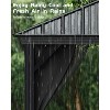 12' x 12' Hardtop Gazebo, Aluminum Frame Canopy with Galvanized Steel Double Roof, Netting & Curtains, Outdoor Pergola for Patio, Lawn, Garden, Khaki - 2 of 4