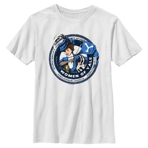 Boys Yale University Collegiate School Woman T Shirt - 1 of 4