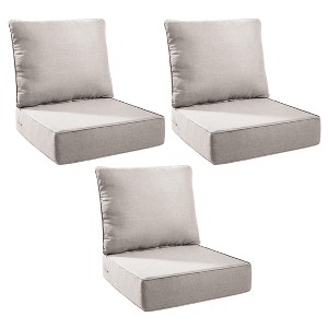 Gymojoy 24x24x6" Outdoor Cushion Patio Chair Furniture Cushion 28D High Density Sponge Cushion with Removable Cover Cushion Replacement - 1 of 4