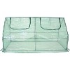 Sunnydaze Outdoor Portable Plant Shelter Mini Greenhouse with Double Zipper Doors and Cover - Green - 2 of 4