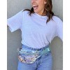 Packed Party Belt Bag, Fashionable Designer Fanny Pack For Women, Nylon Bum Bag With Adjustable Strap and Small Pouch, Great For Workouts, Traveling, - 3 of 4