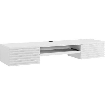 Modway Render Wall Mount Wood Office Desk