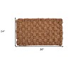 HomeRoots 24" X 36" Brown Coir Weave Outdoor Door Mat - 3 of 4