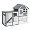 2-Tier Rabbit & Chicken Cage - Weatherproof, 4 Doors, Ramp, Pull-Out Tray for Pets - 2 of 4