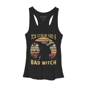 Women's Design By Humans Halloween Funny You Coulda Had Bad Witch By Ering Racerback Tank Top - 1 of 3