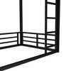 Kumasinova Metal Bunk Bed,Heavy Duty Floor Bunk Bed with Ladder,High Guardrail for Kids,Adults,School,Bedroom,Noise Reduced - 4 of 4