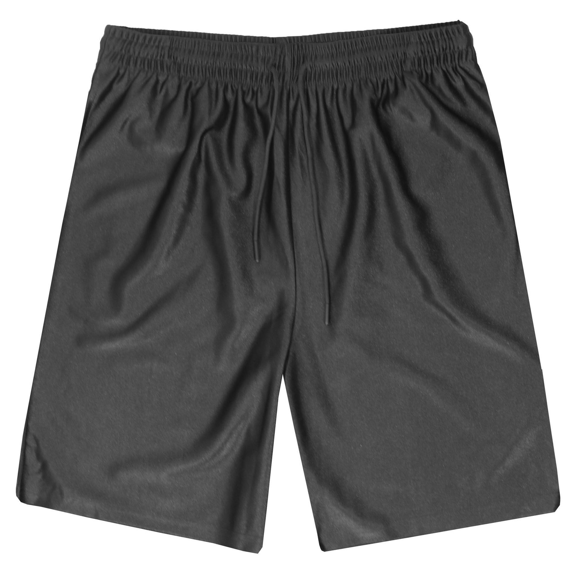 Jump Start Men's Moisture-Wicking Performance Dazzle Shorts- Black, 2XL