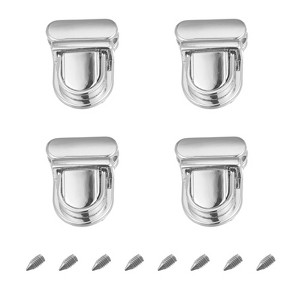 Unique Bargains Zinc Alloy DIY Wallet Purse Making Decorative Turn Lock Clasp 4 Pcs - 1 of 4