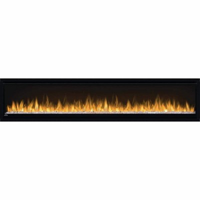 Napoleon Alluravision 76.75''W x 17.9''H x 4.25''D 103lb Slim Wall Mount Electric Fireplace - Black