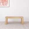 Plank+Beam Modern Dining Bench, Solid Wood Bench for Dining Table, 49" - 2 of 4