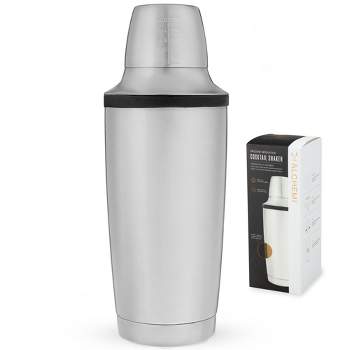  OXO Steel Single Wall Cocktail Shaker & OXO SteeL Muddler with  Non-Scratch Nylon Head and Soft Non-Slip Grip, Silver, 9-Inch & OXO SteeL  Double Jigger: Home & Kitchen