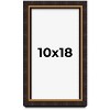 PosterPalooza | Modern Shadow Box 1" Depth Brown Picture Frame - UV Acrylic, Backing, Hanging Hardware - 2 of 4