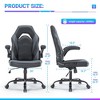 CAVINAS PU Leather Office Chair with Lumbar Support,Ergonomic Desk Chair for Adult, Student - 2 of 4