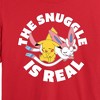 Women's - Pokémon - The Snuggle Is Real Pikachu And Sylveon Cropped Graphic T-Shirt - 2 of 4