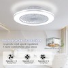 HUMHOLD 24" Ceiling Fans with Lights, Low Profile Ceiling Fan with Light, Flush Mount Ceiling Fan - 3 of 4